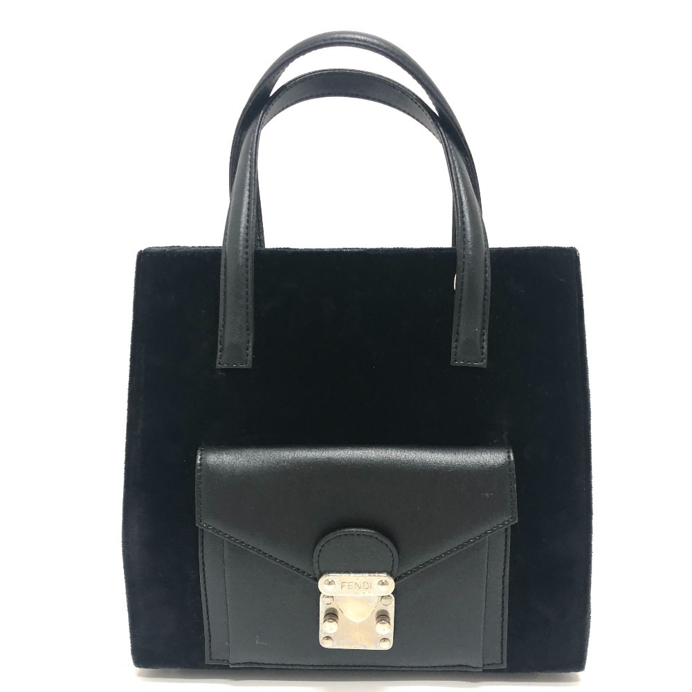 トートバッグ 2WAYバック トートバック バック カバン ベロア ブラック