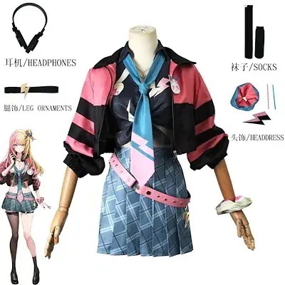 パーティーイベント用品コスチューム一式ハロウィン 文化祭 コスチューム ENXSOLEIL 変装 コスプレ コトカ 虎姫 Torahime Kotoka VTuber YouTuber バーチャル