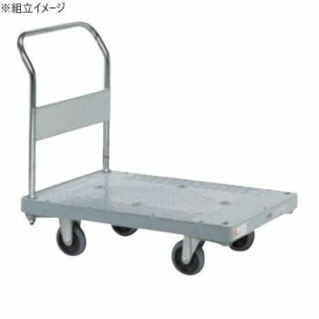 サカエ 樹脂ハンドカー 取手固定式 標準キャスター 800x505x870mm MHN-20K