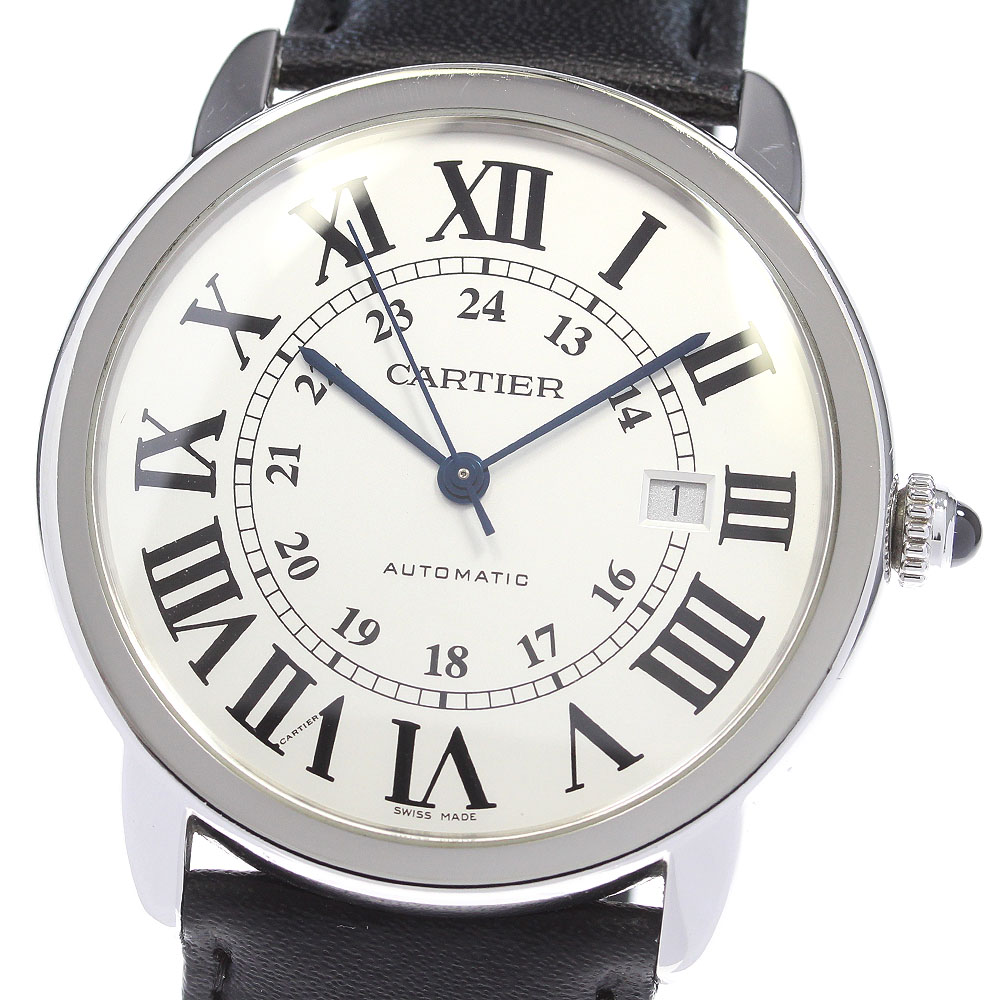 カルティエ CARTIER W6701010 ロンドソロXL デイト 自動巻き メンズ _869357【中古】 163,150円