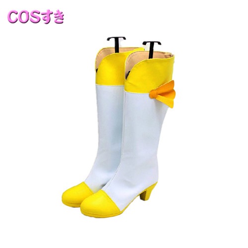 【全店任意2枚購入で100円OFF】スマイルプリキュア!　黄瀬やよい コスプレブーツ 靴 ハロウイン パーティー 仮装