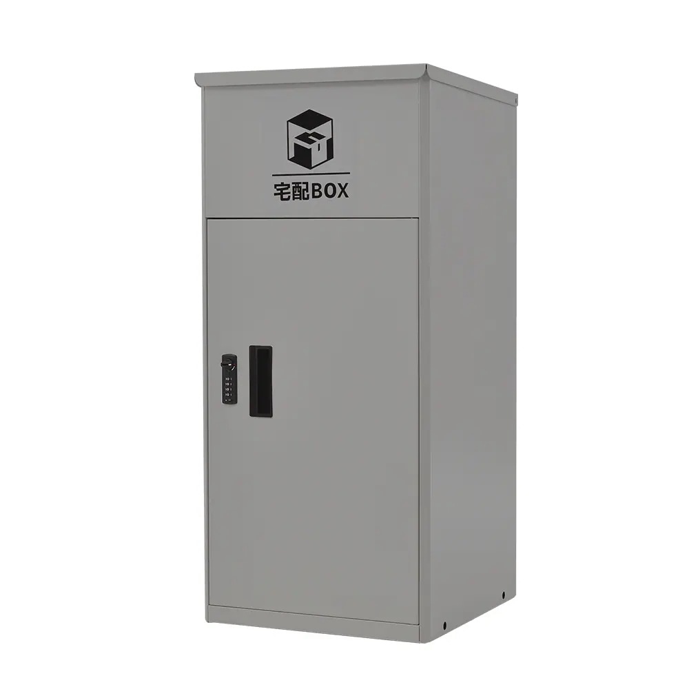 【日本国内出荷-3日で配達】日系木目調ポスト置き型宅配ボックス付きスタンドポストおしゃれ一戸建て用 大型 郵便受けスタンドポスト置き配シンプル玄関 81.5*37.5*32.5cm DJYC22 12,920円