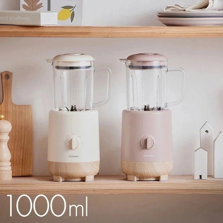 ミキサー スムージー 氷も砕ける 1000ml IJM-S101-C ジューサー オシャレ ギフト プレゼント 離乳食 ブレンダー 洗いやすい 6枚刃 ジュース メガ割