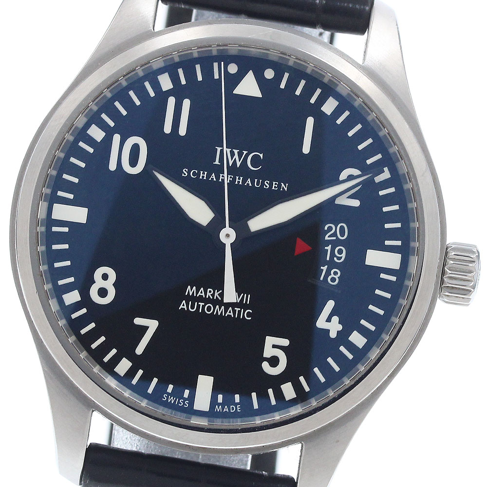 IWC SCHAFFHAUSEN IW326501 パイロットウォッチ マークXVII デイト 自動巻き メンズ 保証書付き_951439【中古】