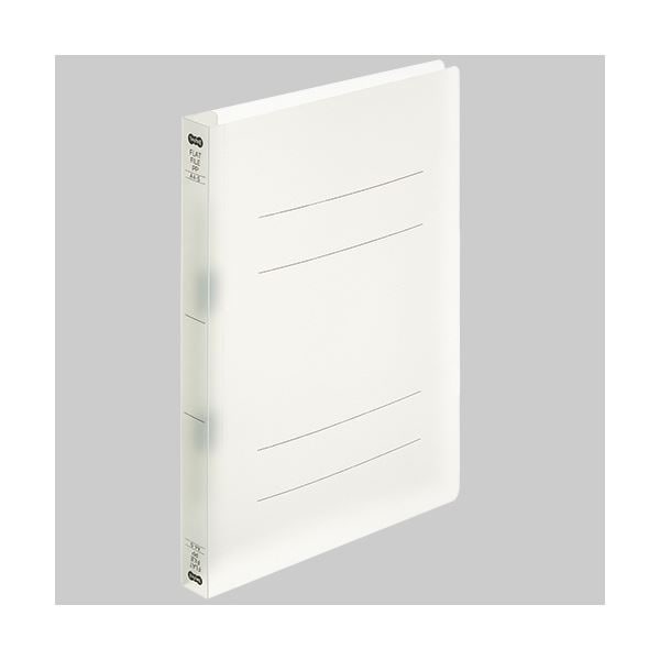 （まとめ）TANOSEEフラットファイル厚とじ(PP) A4タテ 250枚収容 背幅28mm クリア 1パック(5冊) (×10セット)