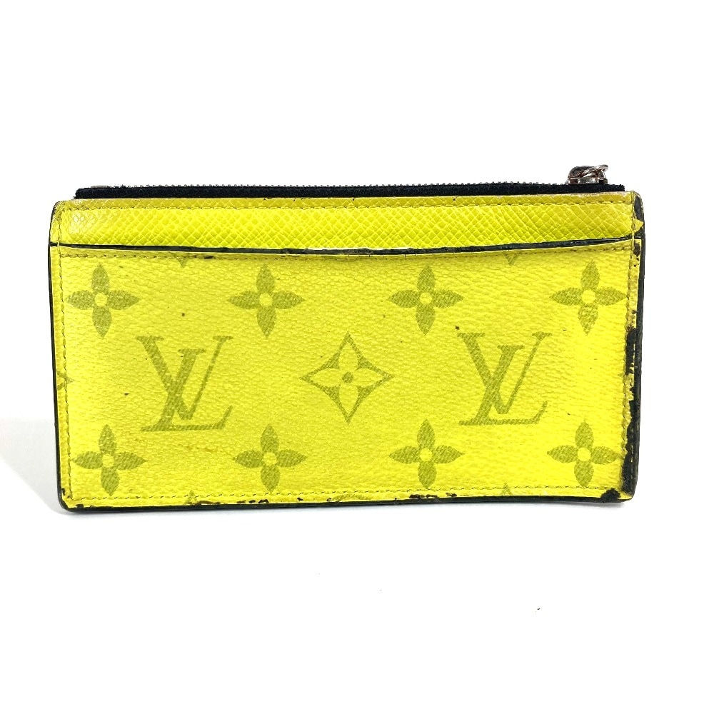 コインケース M30950 コインカード・ホルダー タイガラマ 財布 小銭入れ タイガレザー イエロー