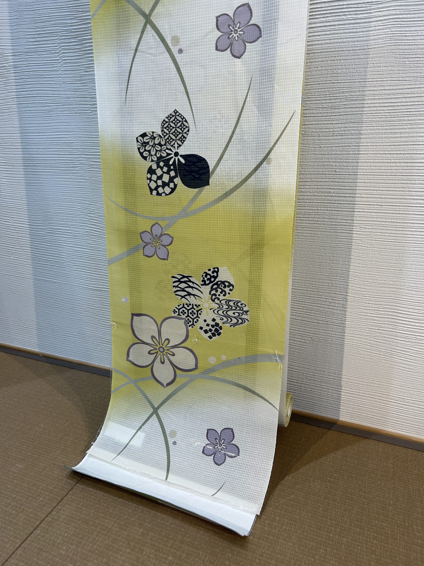 ゆかた イエロー×クリームぼかし桔梗 [yukata006]