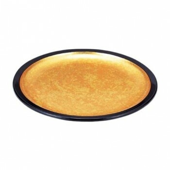 福井クラフト　尺6満月皿 二色金箔 70009260