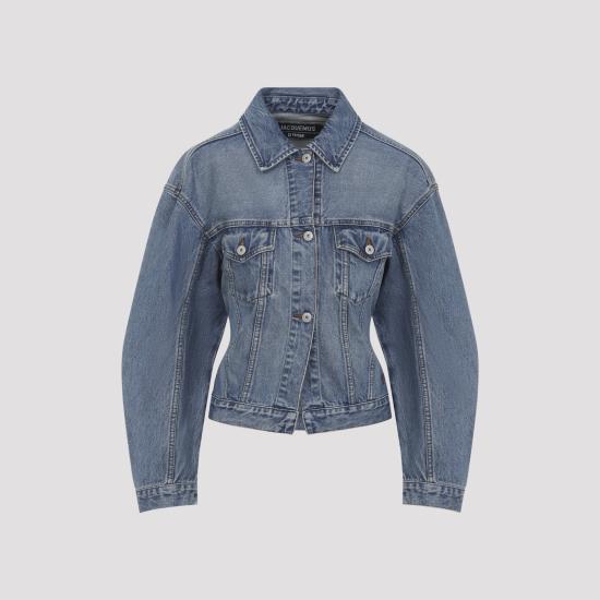 JACQUEMUS Women Jackets JAW00027AD00038 33C BLUE TABAC