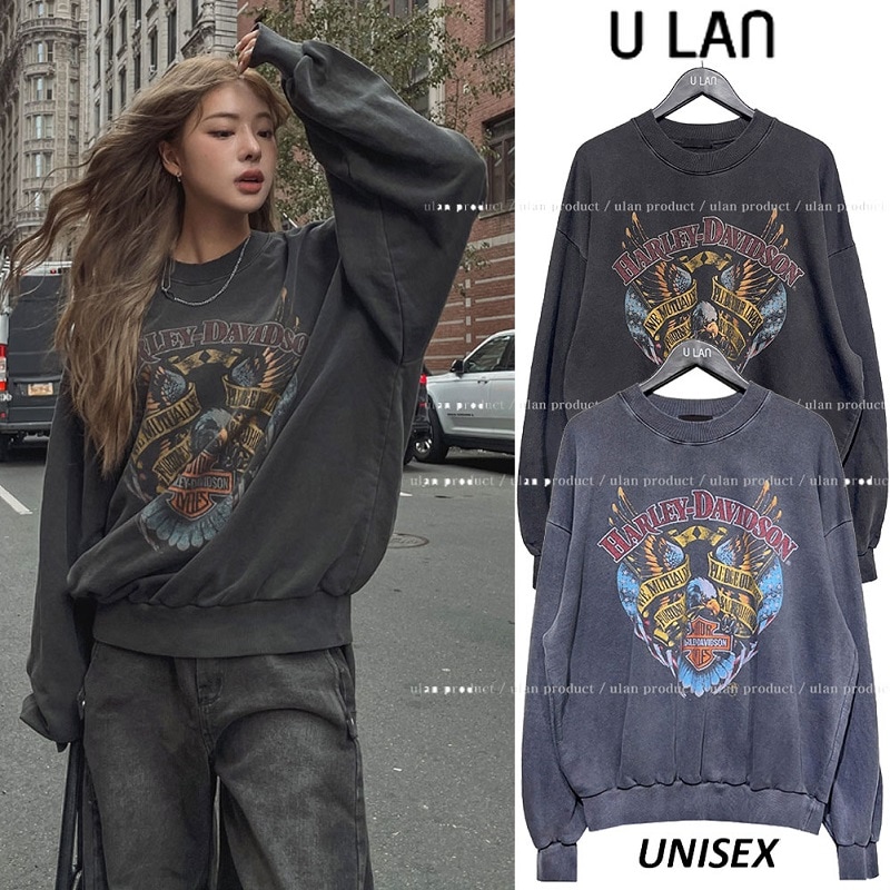 U LAN Moto Vintage Pigment Sweatshirt (UNISEX)