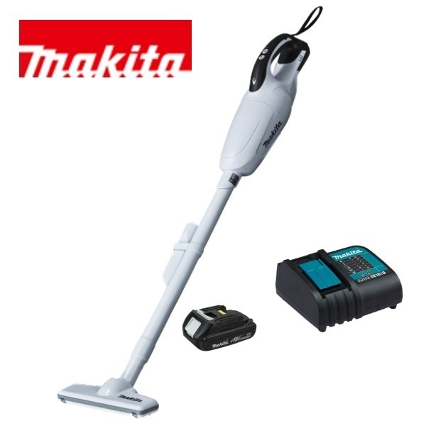 当店だけ！バッテリー充電器も1年保証! マキタ 18V コードレス 掃除機 カプセル式 CL181FDZW + 軽量バッテリー BL1820B + 静音充電器DC18SD 充電式 クリーナー リチウム
