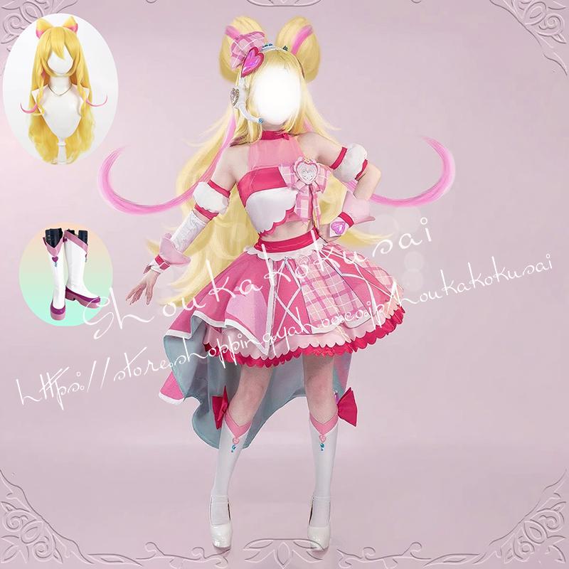 2026 新品 G アイドル プリキュア 咲 良う さくら うた キュア CureIdol 変身 後 コスプレ衣装 イベント コスチューム 変装 活動 仮装 学園 祭 撮影 祭り