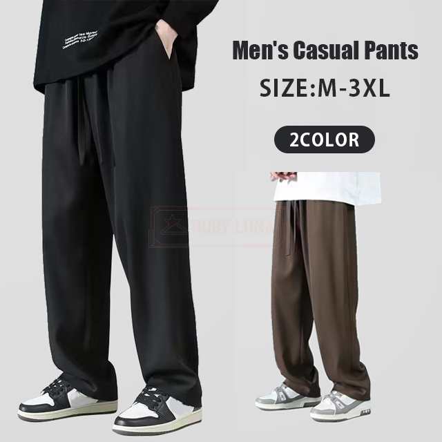 最安挑戦 春新作 新作 送料無料 ワイドパンツ メンズ ボトムス ゆったり 無地 シンプル ウェストゴム ロングパンツ 春秋 カジュアルパンツ 太め リラックス バギーパンツ ズボン ストレート ビジ