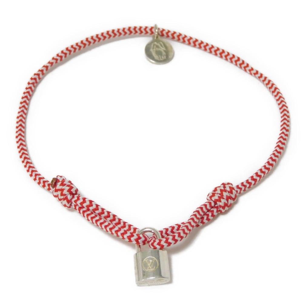 【中古】 ブレスレット LVサークル パドロック コットン ブラスレ シルバー ロックイット ソフィーターナー Q95705