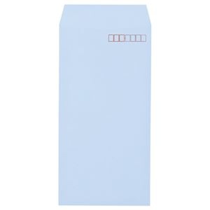 （まとめ） キングコーポレーション ソフトカラー封筒 長3 80g／m2 枠あり アクア N3S80A 1パック（100枚） (×10セット)