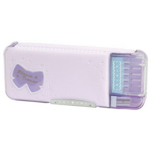 （まとめ買い）うかサポ えんぴつチェック両面筆入 筆箱 Wシート補強 リアナティアラ バイオレット FD-8228-V [x3]