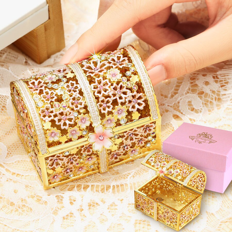 【正規品】 さくらづつみ/sakura drum ジュエリー ボックス 宝石箱 東京銀座PICALS 12-ex6051