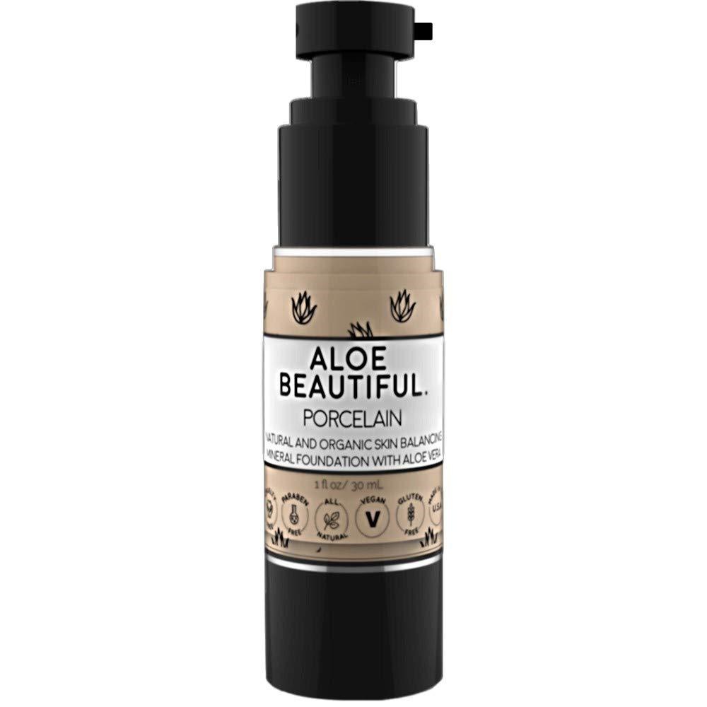 Organic Liquid Mineral Foundation Makeup with Aloe