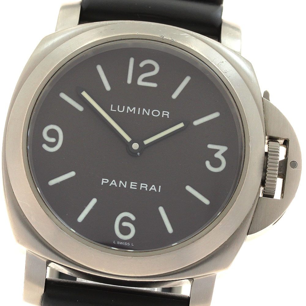 パネライ PANERAI PAM00116 ルミノールベース 手巻き メンズ 箱・保証書付き_919336【中古】