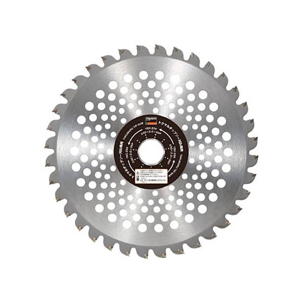 （まとめ）トクマルチップソー刈払機用 230x25.4x36P TBC-230 1枚 [x3セット]