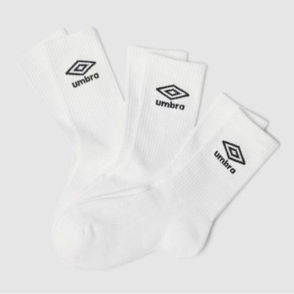 ソックス VQA UR123CSC11-WHT エッセンシャルクッション 3PACK クルーソックス WHITE