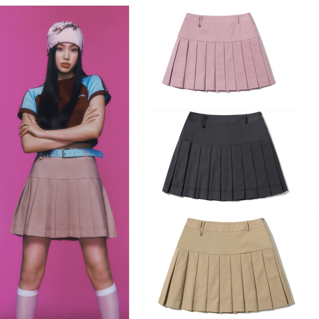 【NewJeans O!Oi】 STITCH プリッツスカート