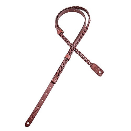 RightOn! STRAPS (ライトオン ストラップス) ウクレレ マンドリン ストラップ 幅 1.5cm長さ 75135cm ブラウン PLAIT BROWN