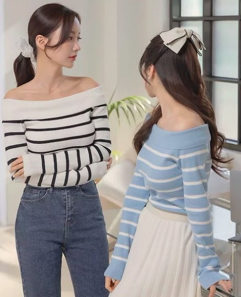トップス カットソー キャミソール ミニ ミニ丈 ショート ショート丈 袖あり 長袖 オフショルダー オフショル 襟なし スリム タイト 細身 ストレート 薄手 かわいい 大人可愛い きれいめ