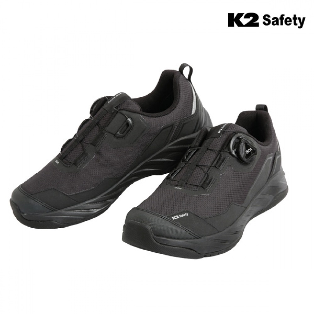 (K2セーフティ) K2安全配送作業-ブラック軽量ダイヤル作業靴 SC422002