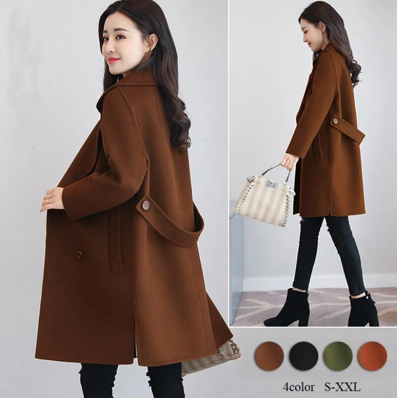 送料無料 チェスターコート 秋冬 暖かい レディース ロング ダブル コート コート アウター カジ