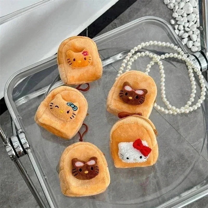 超目玉セール【2個買うと1個無料】サンリオ新作キュートな少女 キティちゃん小銭入れ airpodsイヤホンバッグ鍵ランドセルパスケースE826