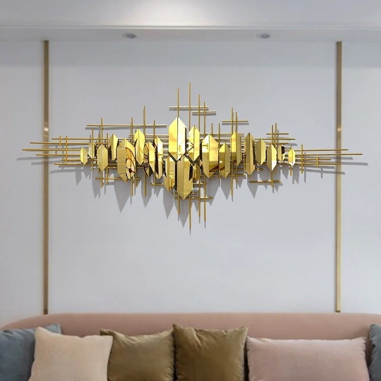 ウォールアート デコレーション 壁飾り アイアン壁掛け 壁装飾 メタル ゴールド 彫刻 アイアンアート 金属 高級感 モダン お洒落 ホテルライク ロビー 寝室 42,749円