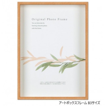 A.P.J. BOXフレーム アートボックスフレーム(高さ:35mm) B3サイズ(364×515mm) パステルオレンジ・0021768450