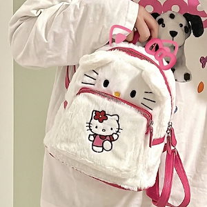 アニメ かわいい ウール サンリオ KT猫 学生 スクールバッグ レディース かわいい hello kitty クロミ トートバッグ