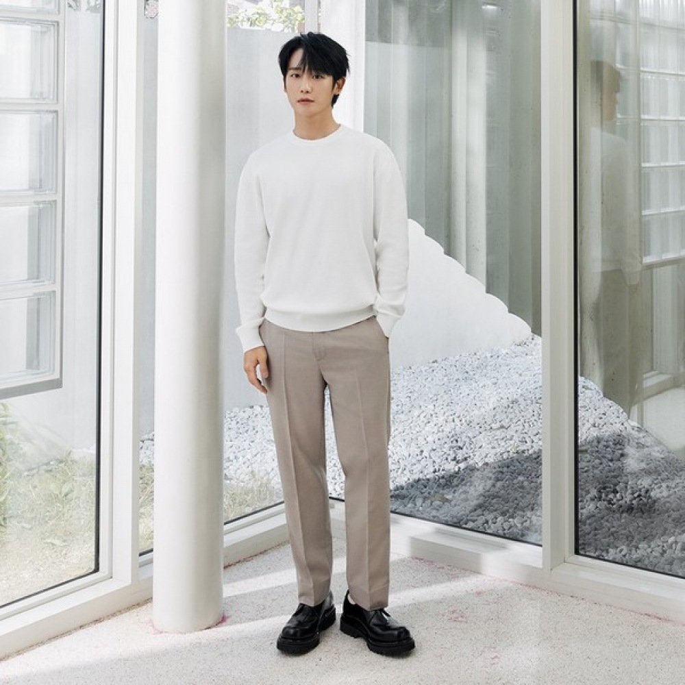 (マインドブリッジ) テーパードテクスチャードバンディングパンツMYPT2101