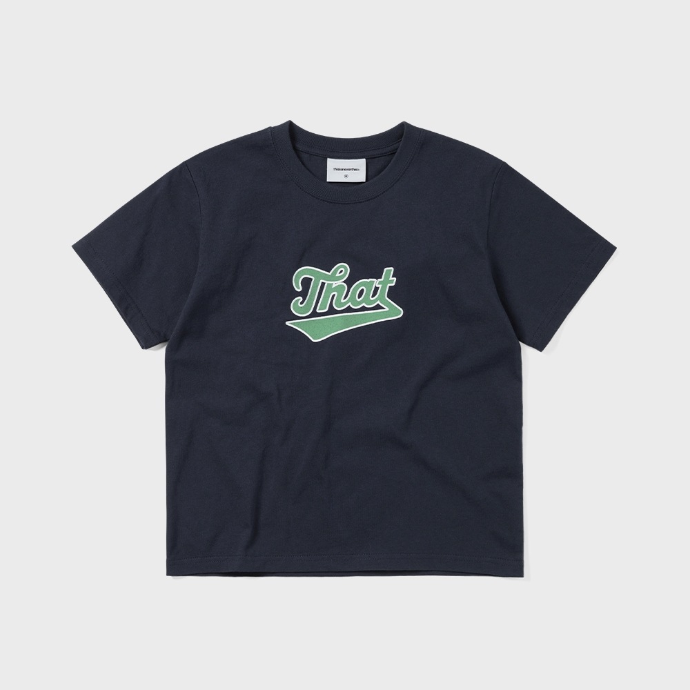 ディスイイズネバーサット That Sign W Tee ネイビー