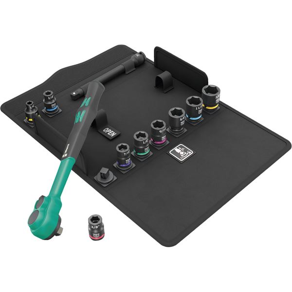 WERA ヴェラ 差込角3/8DR 11点組 コンフォートラチェットセット スタイルボックス入り 005531 工具 ツール DIY 作業工具 道具