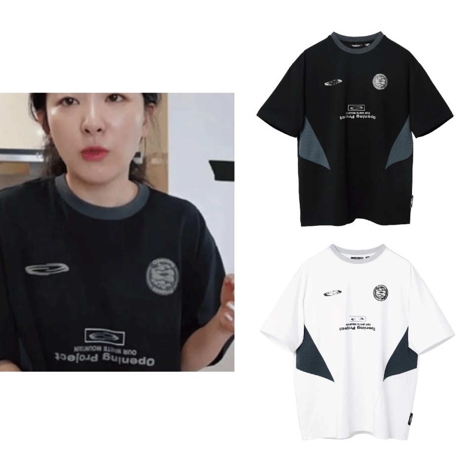 Red velvet SEULGI着用 Team Play T Shirt (2 COLORS) ユニフォームスタイル