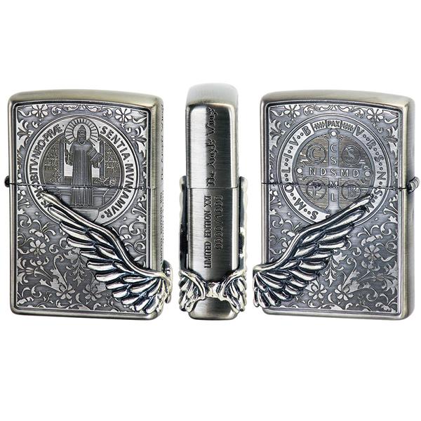 Zippo ジッポー 限定1,000個 ANGEL S WINGS エンジェルウイング ニッケル古美 PAW-2020NB