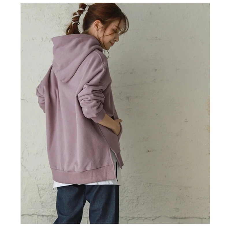 トップスTシャツカットソー秋服 ジャケット oversize ゆったり 長袖 フード付き スウェット スウェット 快適 韓国ファッション トップス