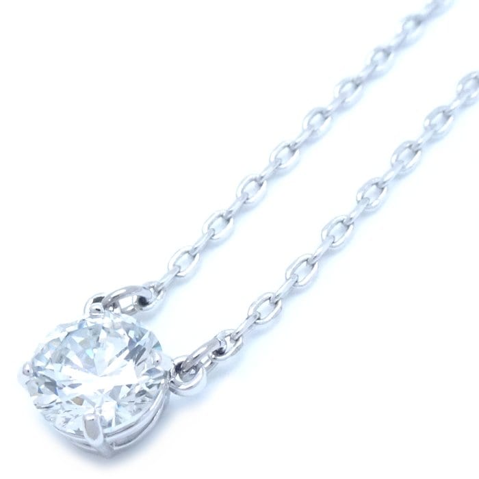 クリスタル ネックレス シルバーメッキ/290521【中古】