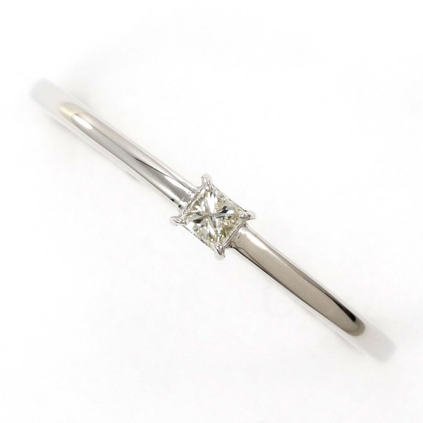 PT900 プラチナ リング 指輪 12号 イエローダイヤ 総重量約1.6g ジュエリー 中古