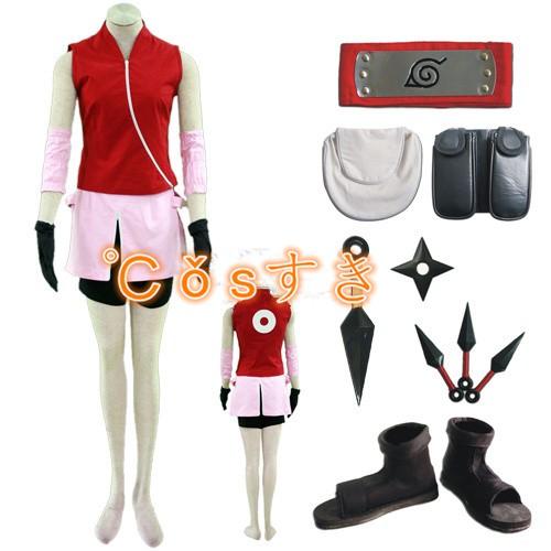 NARUTO ナルト 春野サクラ二代目 全セット コスプレ衣装 イベント 演出服 二次会 イベント アニメ 変身 変装 仮装 パーティー