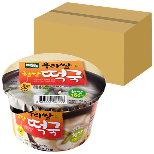 百済韓国産米新米トッククx16個/カップ麺