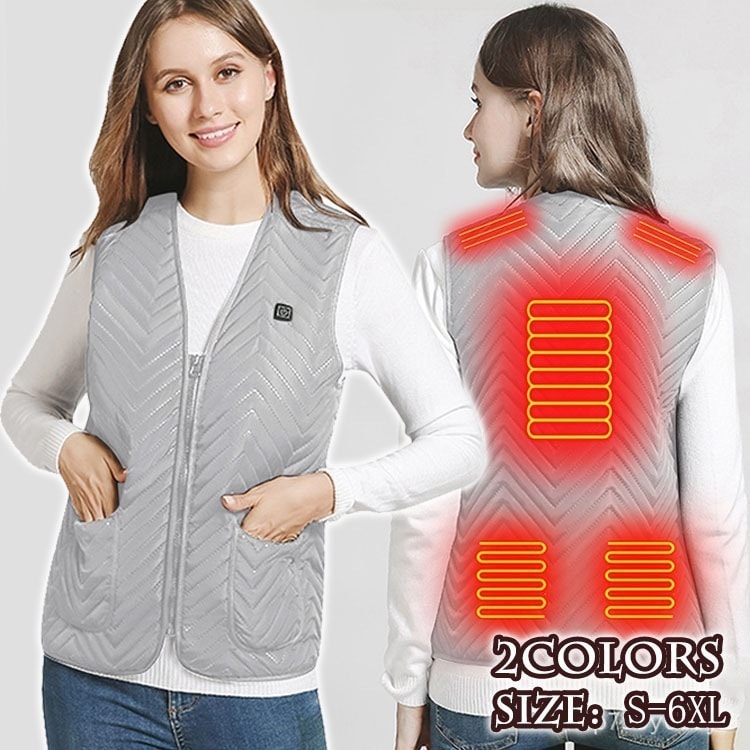 電熱ジャケット 男女兼用 防寒ベスト 防寒服 発熱ベスト ヒーターベスト 電熱 USB給電式 usb