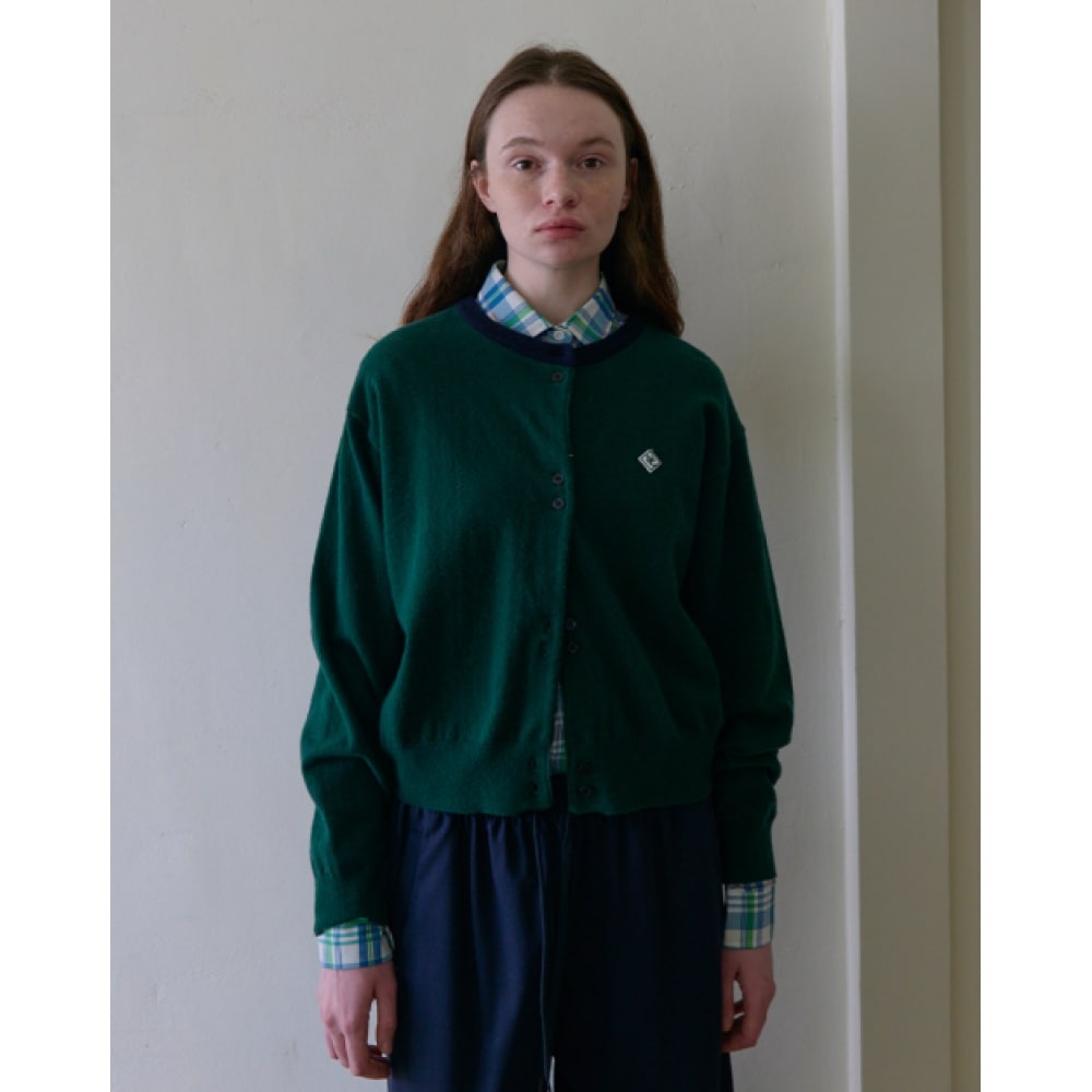 NOCONTENT カラリングカーディガン _ グリーン164