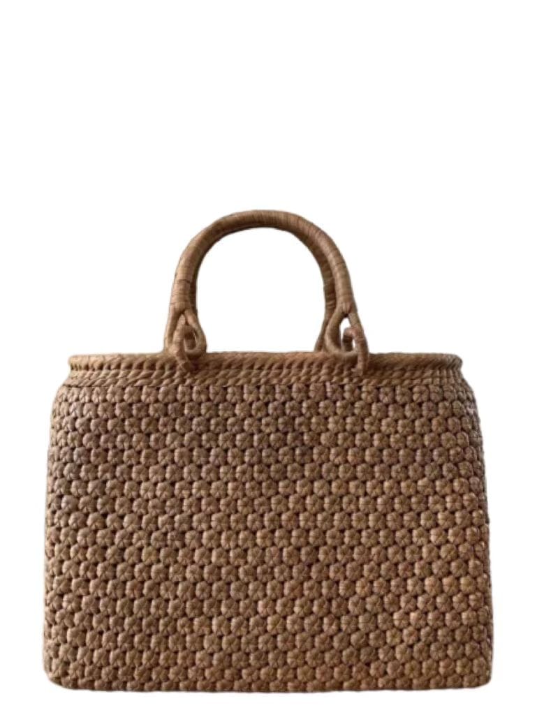 山葡萄 山葡萄かごバッグ 手作り 籠バッグ 内布あり 小粒花編み 和服バッグ ゆかたバッグ レディースバッグ (約)幅32本体高さ24マチ12cm