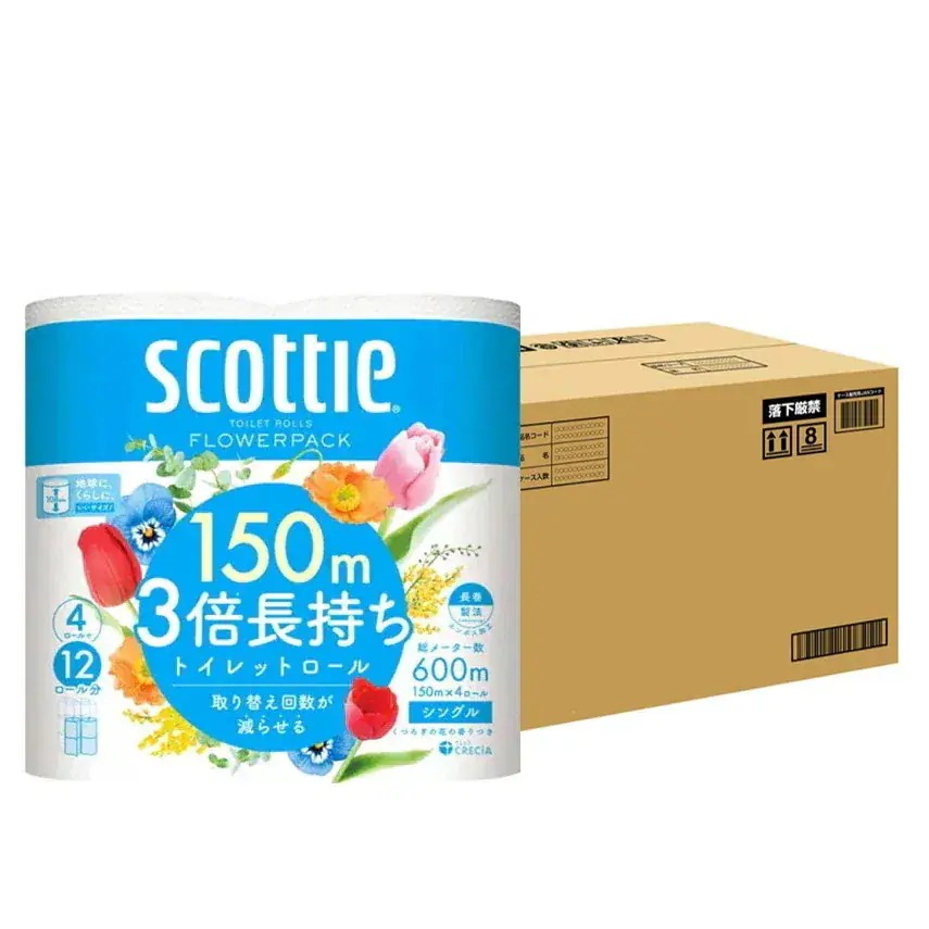 【1箱】3倍巻き シングル 4ロール×12個