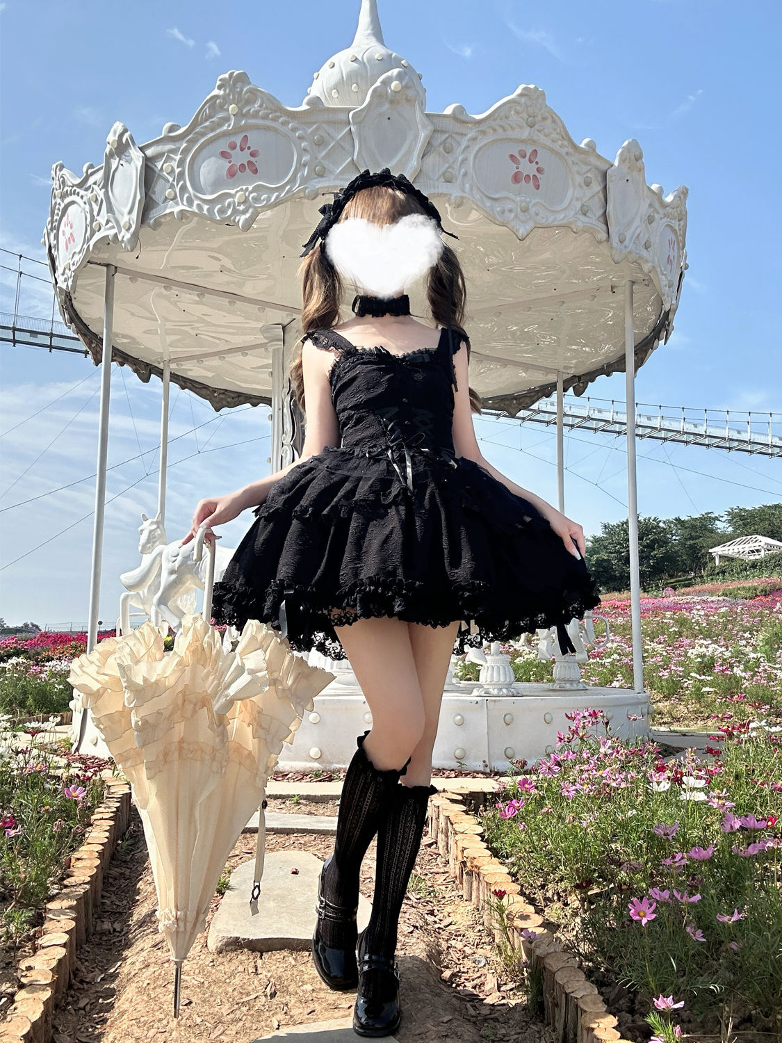 コスム 洋服 甘い キャミソールワンピ コスプレ ロリータメガ割カラコンサンダル f Yt ハニーズ