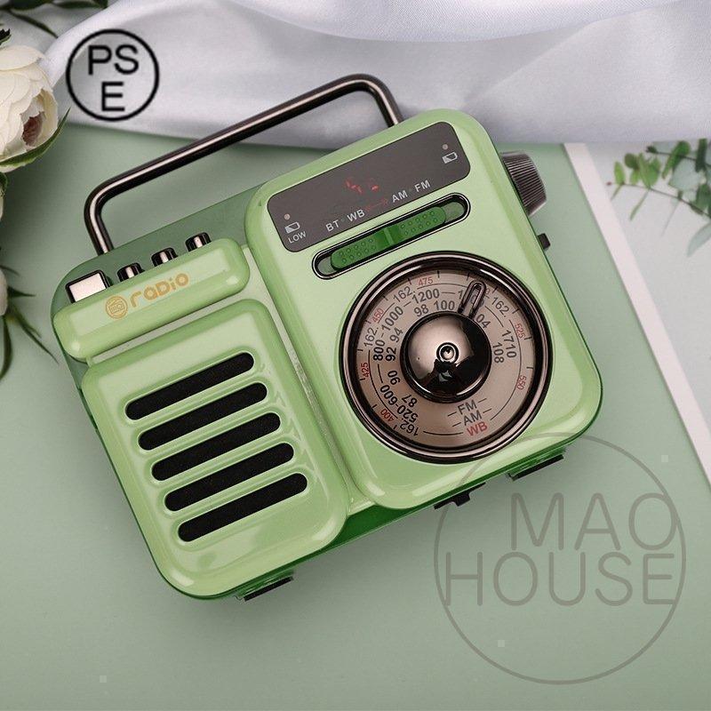【1つ買うと1つ無料】なんと1台7役!!Radio スピーカー bluetooth 小型 4色 防災 モバイルバッテリー マルチレトロラジオ 昭和レトロ 時計 語取扱 避難用品